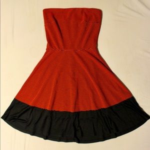 Striped Red Dress
